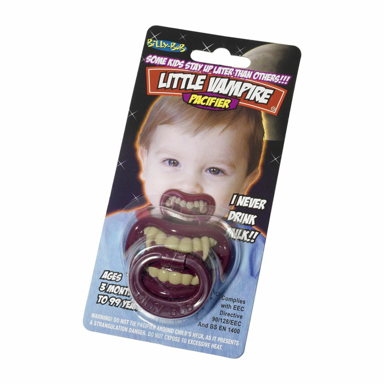 Little Vampire Baby Toddler Dummy Pacifier - Red