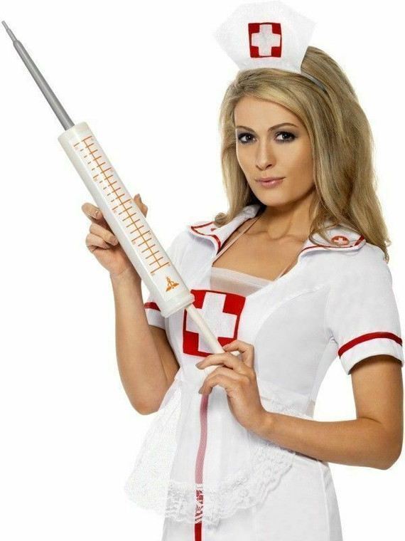 Jumbo Syringe Halloween Doctor Nurse Adult Unisex Fancy Dress Costume Toy Prop