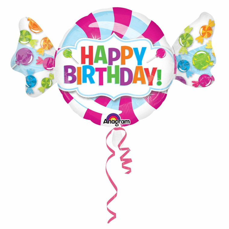 Giant Sweet Happy Birthday Sweetie Supershape Foil Balloon