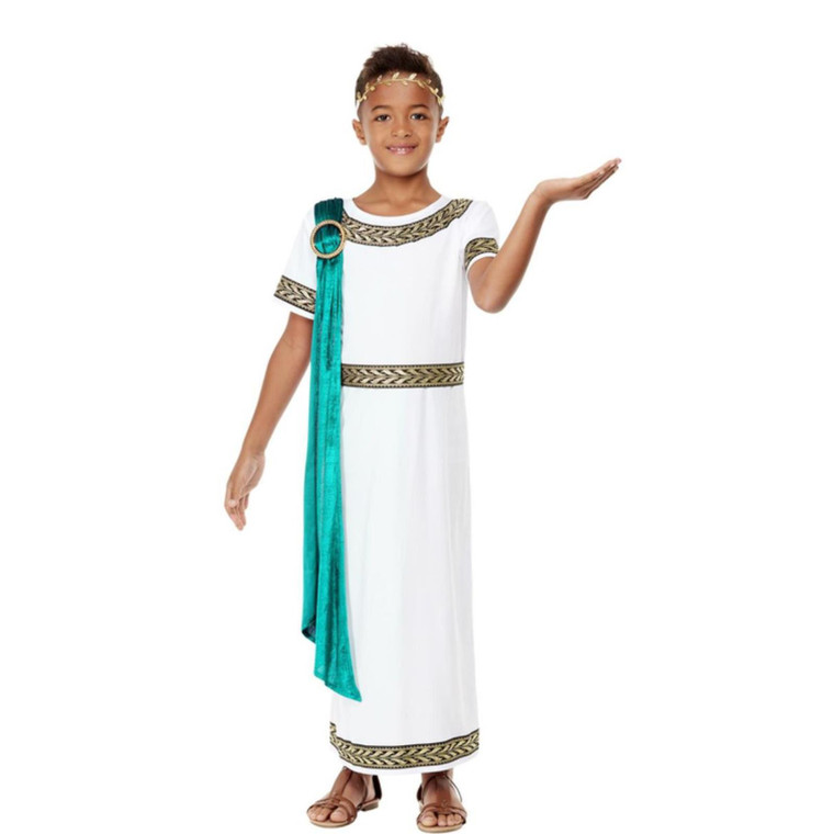 Boys Deluxe Roman Empire Costume Fancy Dress World Book Week