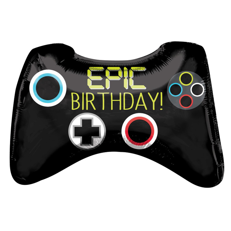 Level Up Epic Birthday Video Game Controller Foil Balloon