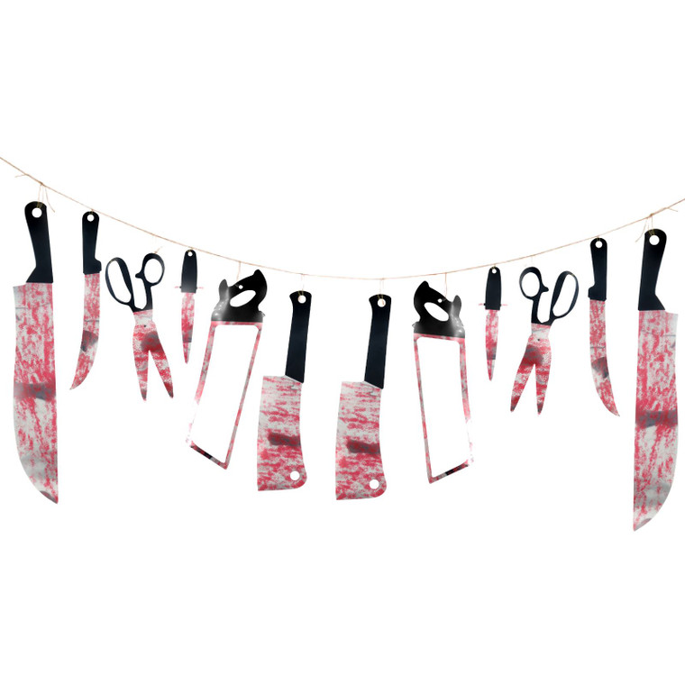 3m Blood Stained Weapon Bunting Decoration