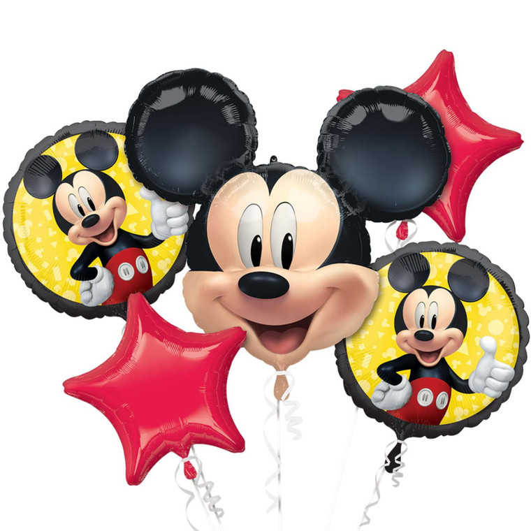 5pc Disney Junior Mickey Mouse Balloon Bouquet