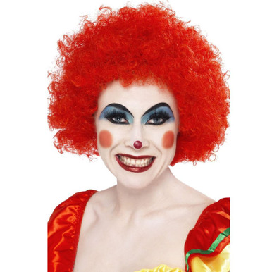 Adult's Red Clown Curly Wig