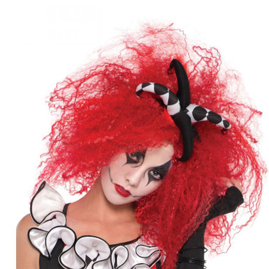 Ladies Jesterina Poison Ivy Clown Wig Jester Costumes