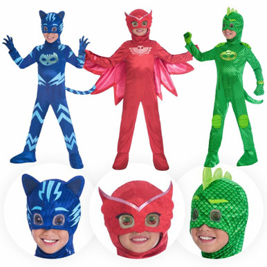 Kids Girls Official PJ Masks Owlette Costume - Fancy Dress VIP