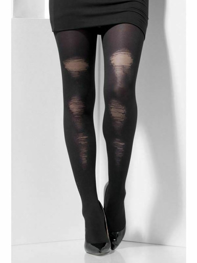 Ladies Vertical Striped Tights Black Burlesque Halloween Fancy Dress  Accessory - Fancy Dress VIP