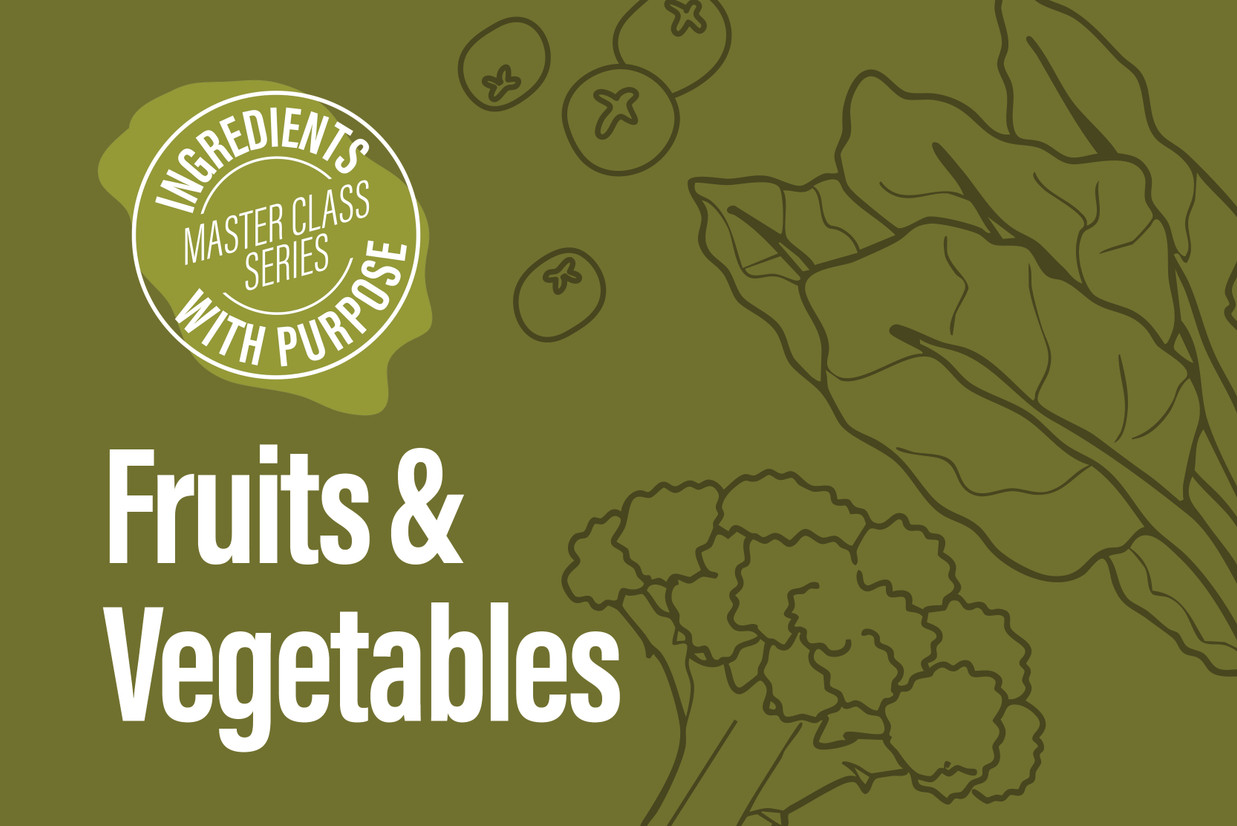 Des ingrédients qui font la différence : fruits et légumes