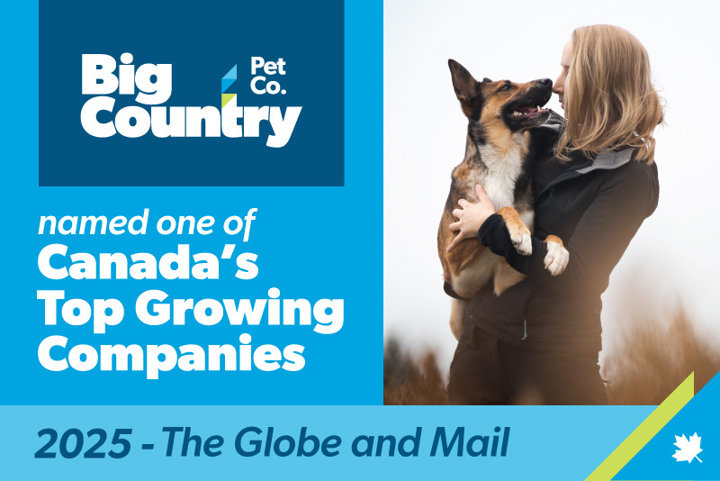 Big Country Pet Co.  Places No. 401 on The Globe and Mail’s seventh annual ranking of Canada’s Top Growing Companies