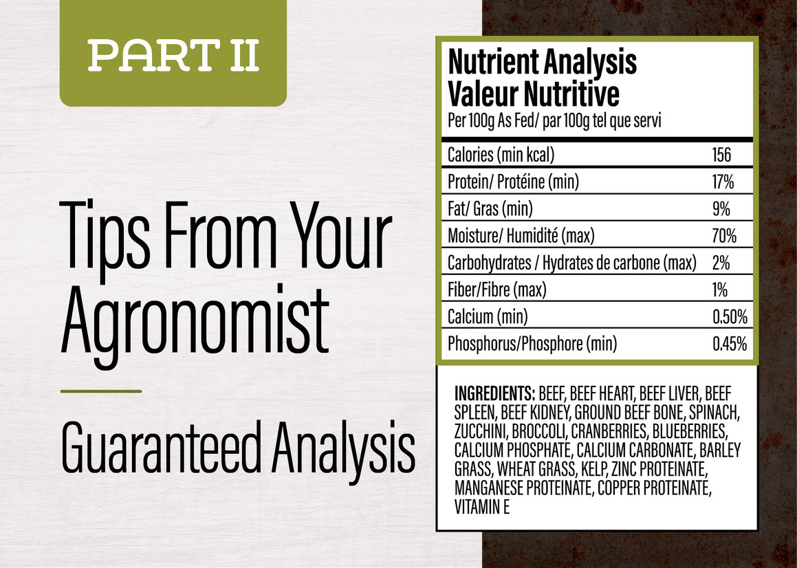 How to Read Pet Food Labels – Part II: Guaranteed Analysis
