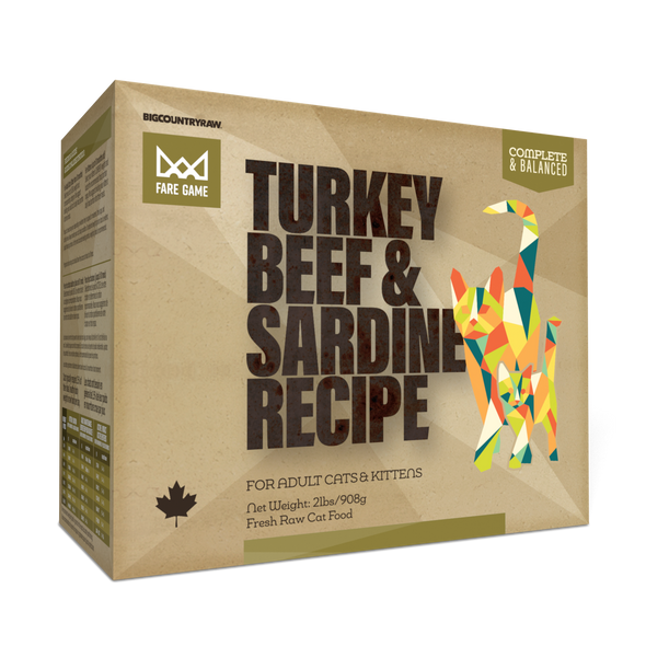 Fare Game Turkey, Beef and Sardine Recipe 2 lb Carton