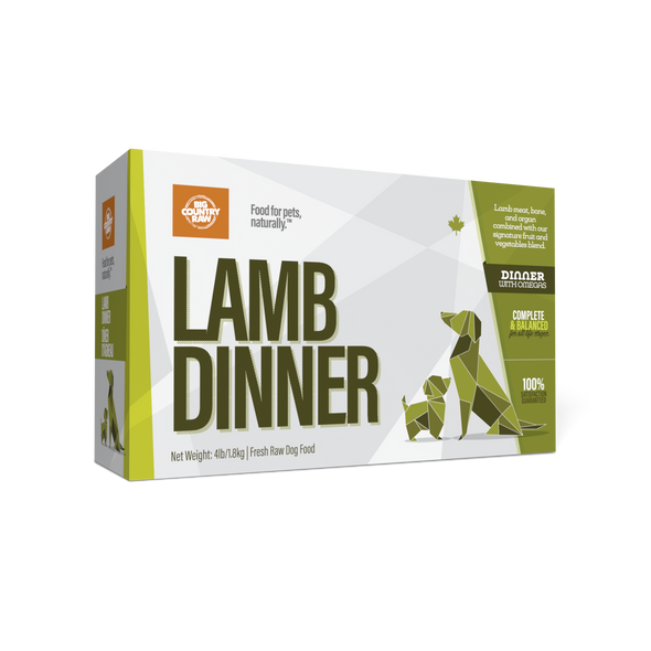 Dîner d'agneau Boîte de 4 lbs