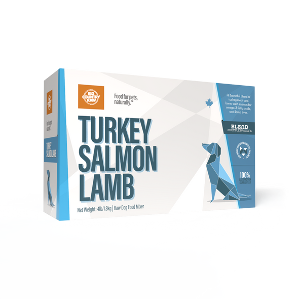 Turkey Salmon Lamb - 4lb Carton