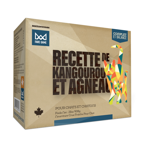 Recette de kangourou et d'agneau (900 g)