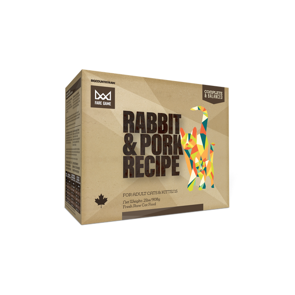 Fare Game Rabbit and Pork Recipe 2 lb Carton 