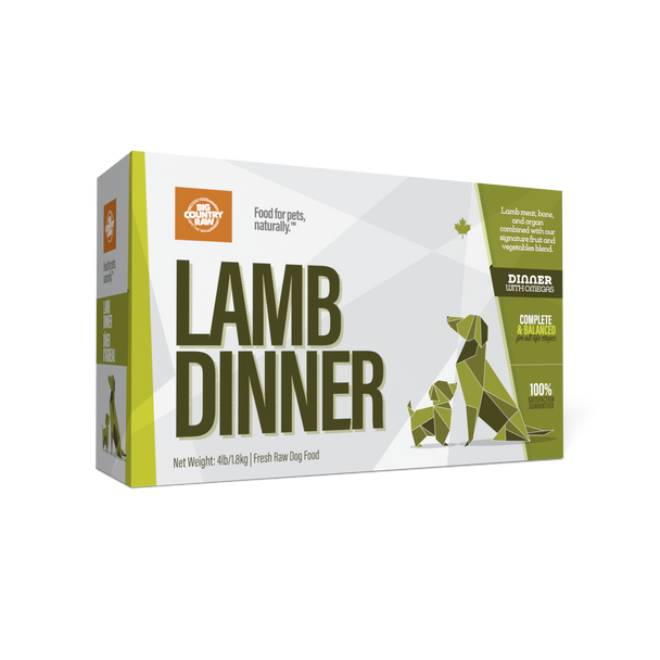 Dîner d'agneau Boîte de 4 lbs