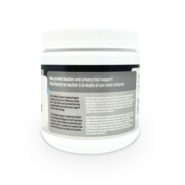 Side of Thrive Bladder Support 135 gram package