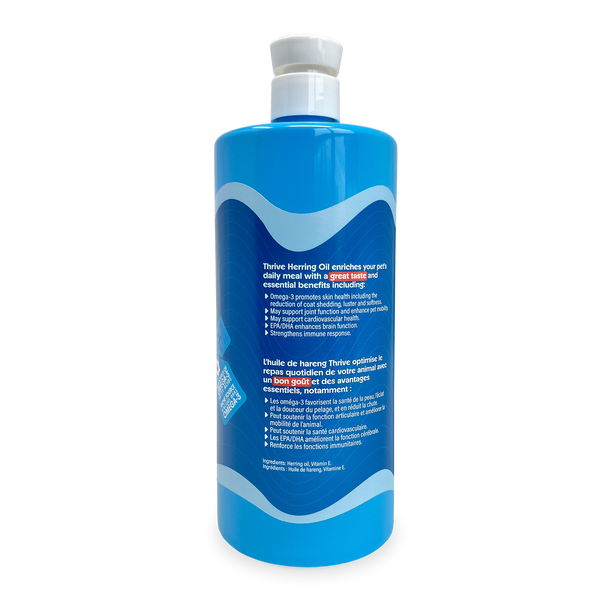 Side of Thrive Herring Oil 1 L bottle