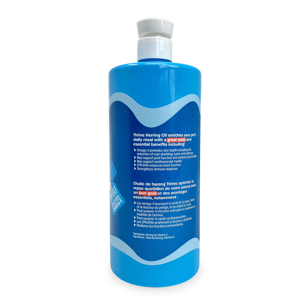 Side of Thrive Herring Oil 1 L bottle