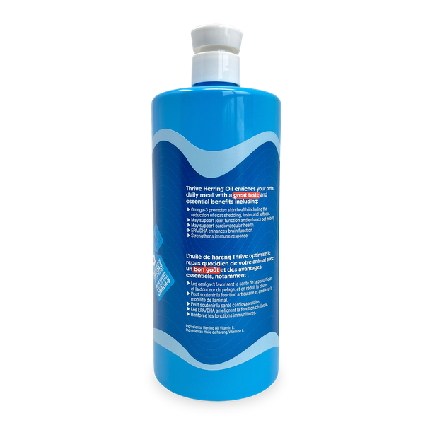 Side of Thrive Herring Oil 1 L bottle