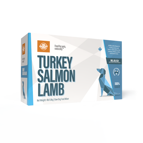 Turkey Salmon Lamb - 4lb Carton