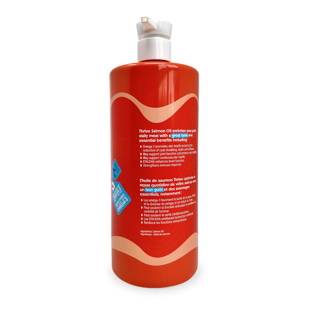 Side of Thrive Salmon Oil 1 L Bottle