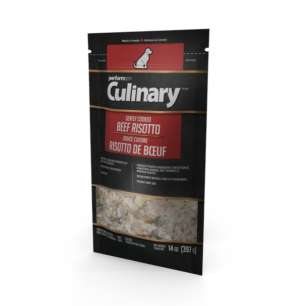 Performatrin Culinary Beef Risotto 14 oz bag side