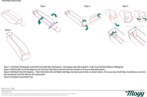Bone and Milk Tray Assembly Instructions