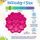 Difficulté de SodaPup eTray Feeder Mandala dans la couleur rose
