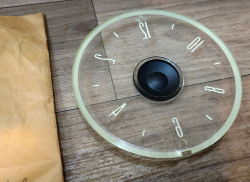 1955 Ford Clock Westclox wind up Lens NOS