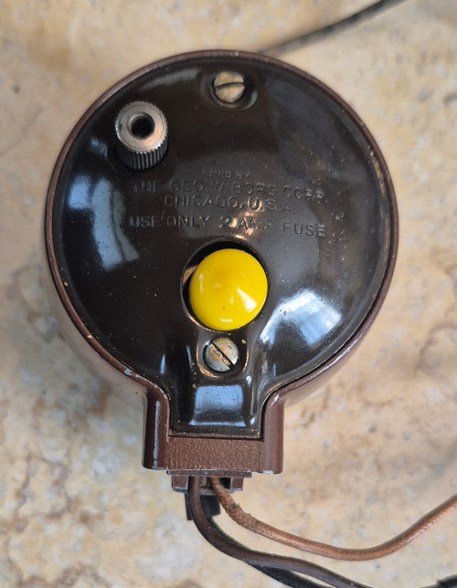 1938 Oldsmobile Clock white face
