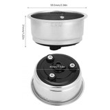 Filtro de Café de Acero Inoxidable, Taza Simple/Doble, Colador de Cesta Desmontable No Presurizado, Accesorios para Máquina de Café para Oficina en Casa(2#)