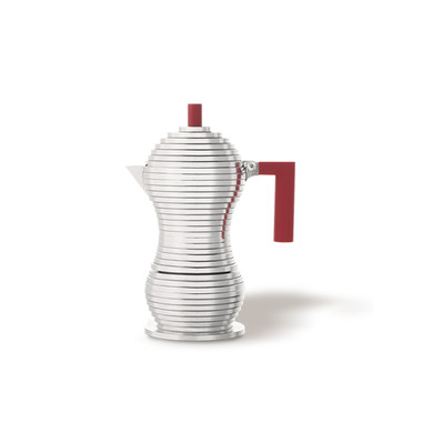 MOKA ROJA ALESSI PULCINA PARA INDUCCIÓN DE 3 TAZAS