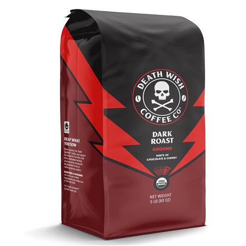 Death Wish Coffee: despierta tus sentidos con Death Wish Coffee, conocido como el café más fuerte del mundo. Este café premium está elaborado con granos Arábica y Robusta de la más alta calidad, seleccionados para ofrecerte una experiencia intensa y llena de energía. Con un tueste oscuro que resalta notas de chocolate negro y un toque de caramelo, cada taza está diseñada para brindarte un impulso potente sin sacrificar el sabor. Su perfil de sabor robusto y su alta concentración de cafeína lo convierten en la elección perfecta para quienes buscan un café que realmente despierte su día. Ideal para prepararlo en tu cafetera favorita, Death Wish Coffee es perfecto para esos días en los que necesitas un extra de motivación. ¡Atrévete a probarlo y siente la diferencia en cada sorbo! Death Wish Coffee: despierta tus sentidos con Death Wish Coffee, conocido como el café más fuerte del mundo. Este café premium está elaborado con granos Arábica y Robusta de la más alta calidad, seleccionados para ofrecerte una experiencia intensa y llena de energía. Con un tueste oscuro que resalta notas de chocolate negro y un toque de caramelo, cada taza está diseñada para brindarte un impulso potente sin sacrificar el sabor. Su perfil de sabor robusto y su alta concentración de cafeína lo convierten en la elección perfecta para quienes buscan un café que realmente despierte su día. Ideal para prepararlo en tu cafetera favorita, Death Wish Coffee es perfecto para esos días en los que necesitas un extra de motivación. ¡Atrévete a probarlo y siente la diferencia en cada sorbo!