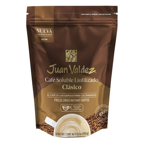 Juan Valdez - Café Premium: disfruta de la auténtica riqueza del café colombiano con Juan Valdez Café Premium. Este café de alta calidad es cuidadosamente seleccionado de las mejores fincas de Colombia, donde se cultivan granos Arábica en condiciones óptimas. Su tueste perfecto resalta un perfil de sabor suave y equilibrado, con notas de frutas y un toque de chocolate que se complementan con una acidez brillante. Ideal para cualquier momento del día, este café premium es perfecto para quienes buscan una experiencia cafetera excepcional. ¡Siente la tradición y la pasión del café colombiano en cada taza de Juan Valdez! Juan Valdez - Café Premium: disfruta de la auténtica riqueza del café colombiano con Juan Valdez Café Premium. Este café de alta calidad es cuidadosamente seleccionado de las mejores fincas de Colombia, donde se cultivan granos Arábica en condiciones óptimas. Su tueste perfecto resalta un perfil de sabor suave y equilibrado, con notas de frutas y un toque de chocolate que se complementan con una acidez brillante. Ideal para cualquier momento del día, este café premium es perfecto para quienes buscan una experiencia cafetera excepcional. ¡Siente la tradición y la pasión del café colombiano en cada taza de Juan Valdez!