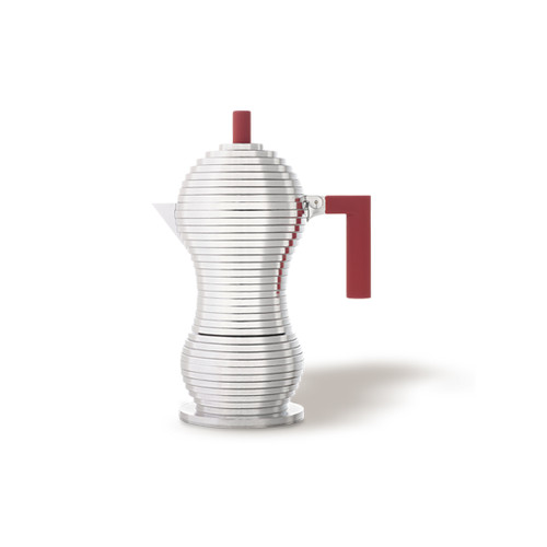 MOKA ROJA ALESSI PULCINA PARA INDUCCIÓN DE 6 TAZAS MOKA ROJA ALESSI PULCINA PARA INDUCCIÓN DE 6 TAZAS