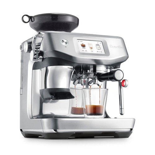 Disfruta de la Asistencia barista paso a paso, a un toque de distancia. The Barista Touch™ Impress te guía por el Impress™ Puck System con retroalimentación en tiempo real. Extracción precisa y microespuma sedosa, sin esfuerzo. El tiempo de calentamiento del sistema ThermoJet® es de 3 segundos. Tu café pasa del grano a la taza a una velocidad nunca antes vista.