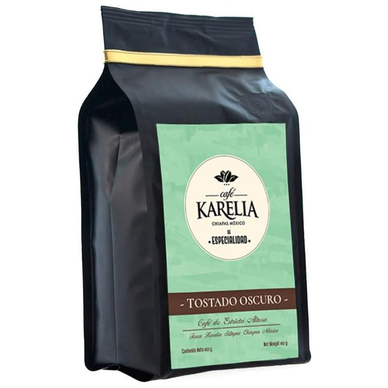 Café Karelia Chiapas Especialidad Tostado Oscuro en Grano