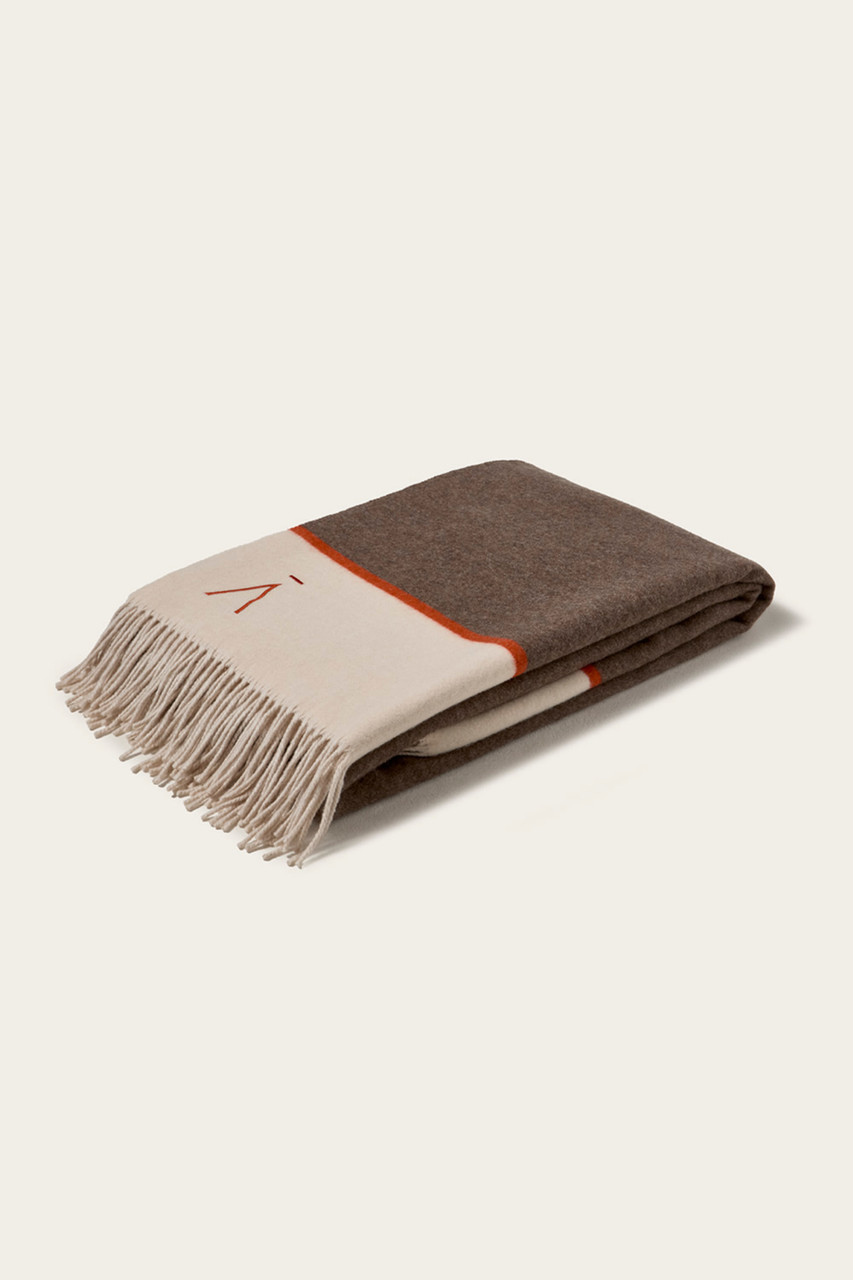 Luxury Cashmere Blanket – Brown Cashmere – Aman Signature