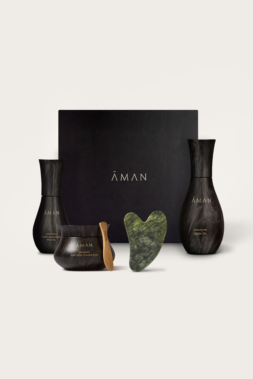 The Face & Body Jade Ritual Set - Aman Essentials