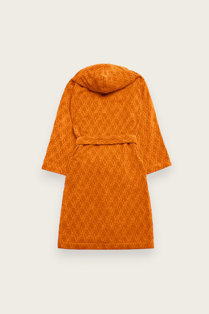 Luxury 100% Cotton Bathrobe - Sunset Orange - Aman Essentials