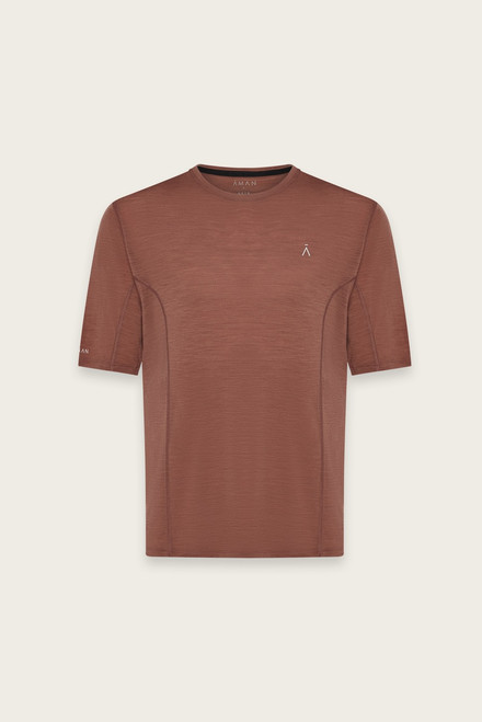 Men's Wool Training T-Shirt - Clay