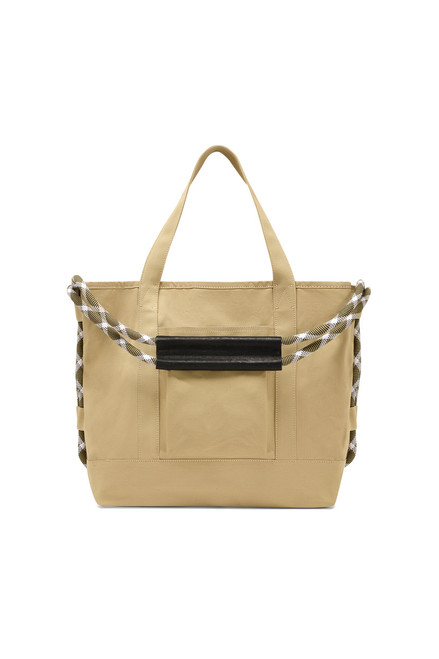 Woven Tote Bag - Olive Gray