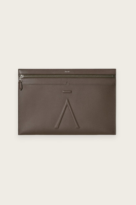 Leather Passport Sleeve - Aman Grey - Aman Essentials