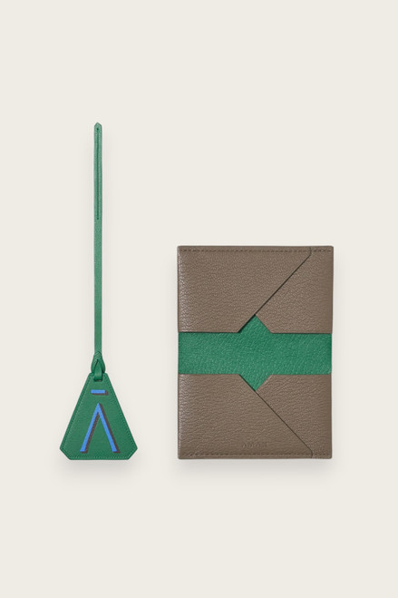 Leather Charm and Card Holder Set Jungle