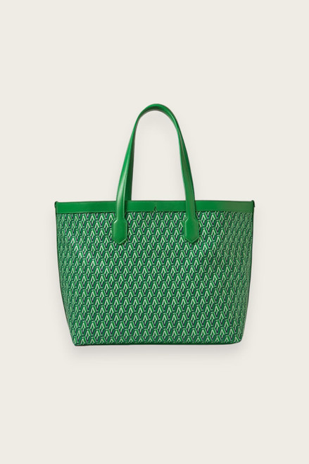 ★TOUT Y EST★ Pia Mini Tote Bag Green 09N1210DKG Green Mini Tote Bag - Luxury Monogram Tote - Aman Essentials