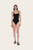 Block Colour Swimsuit - Black