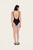 Block Colour Swimsuit - Black