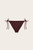Monogram Bikini Bottom - Burgundy