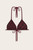 Monogram Bikini Top - Burgundy